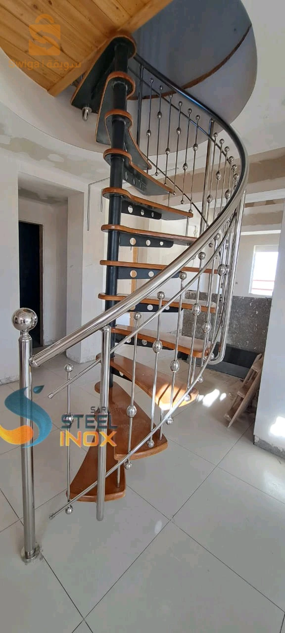 rampe d'escalier en inox