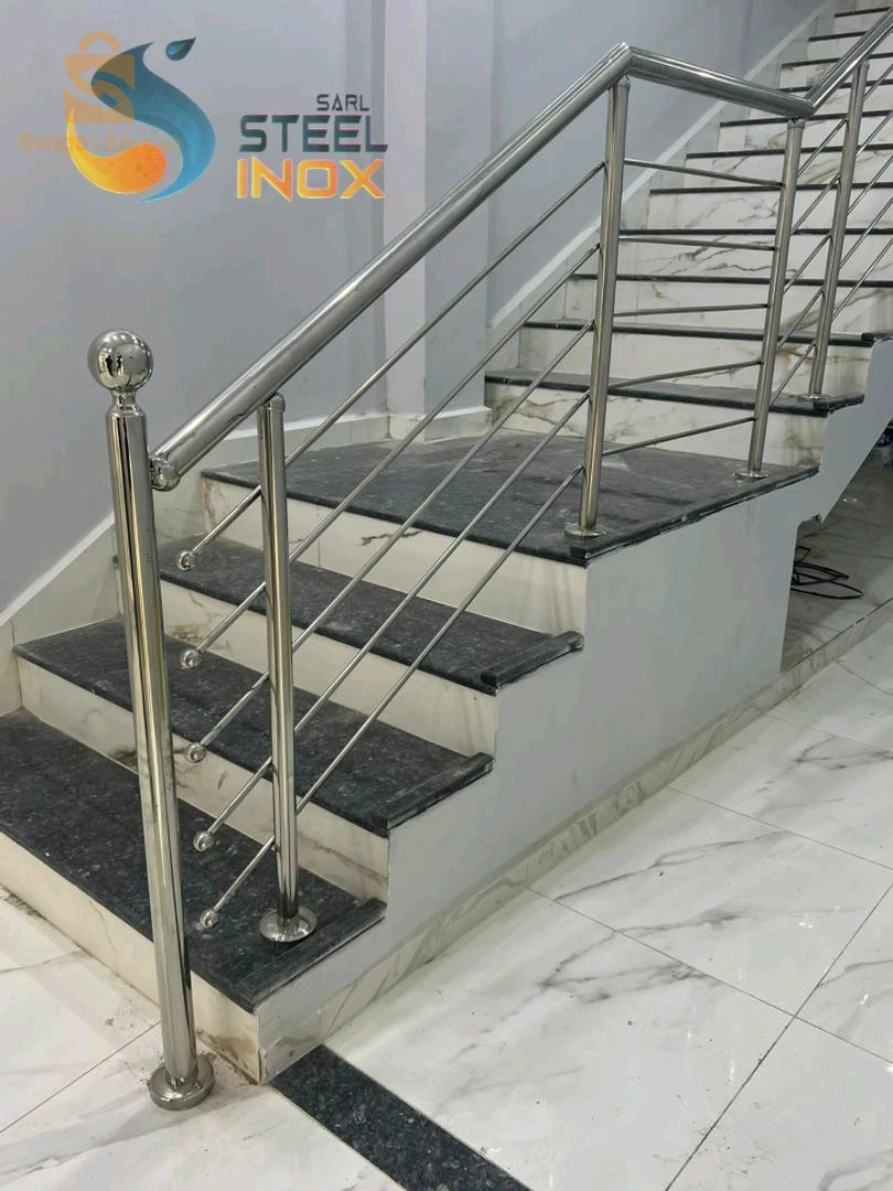 rampe d'escalier en inox