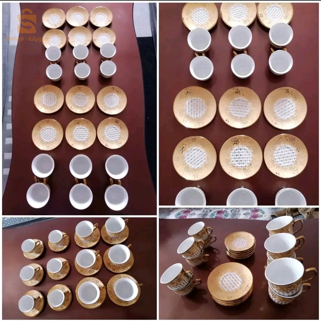 طقم فناجين، فناجل، سارفيس، فناجين قهوة حليب