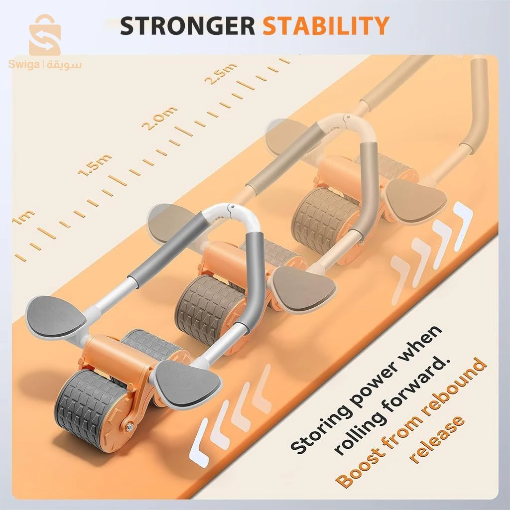 Rouleau Abdominal Proberos avec Tapis de Genoux Silencieux – عجلة تمارين البطن