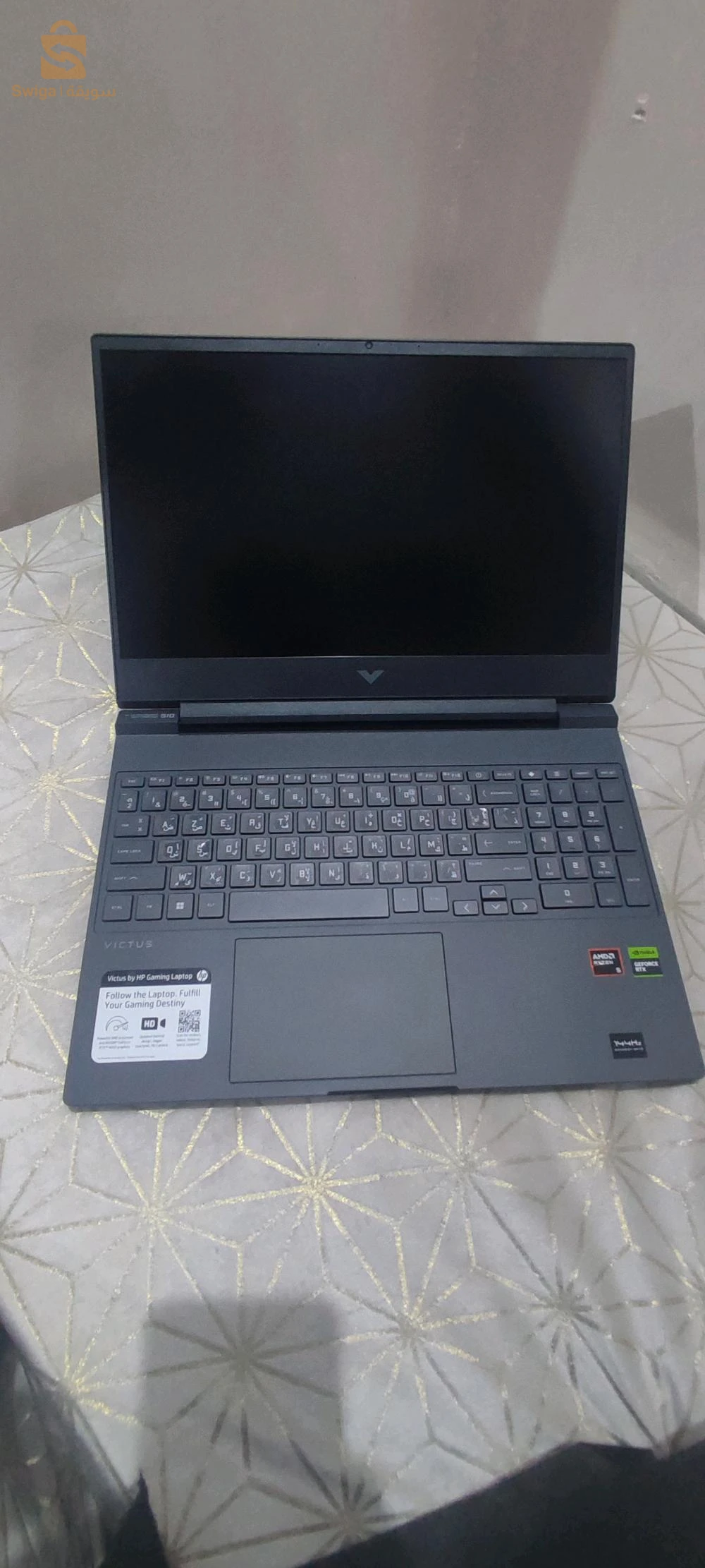HP VICTUS 15 GAMING 💻😍RYZEN 5 8645 HS RAM: 16G DDR 5 DISQUE DUR 512 ssd Carte graphique: RTX 4050 6G 🔥ÉCRAN : 15.6’’ FHD IPS