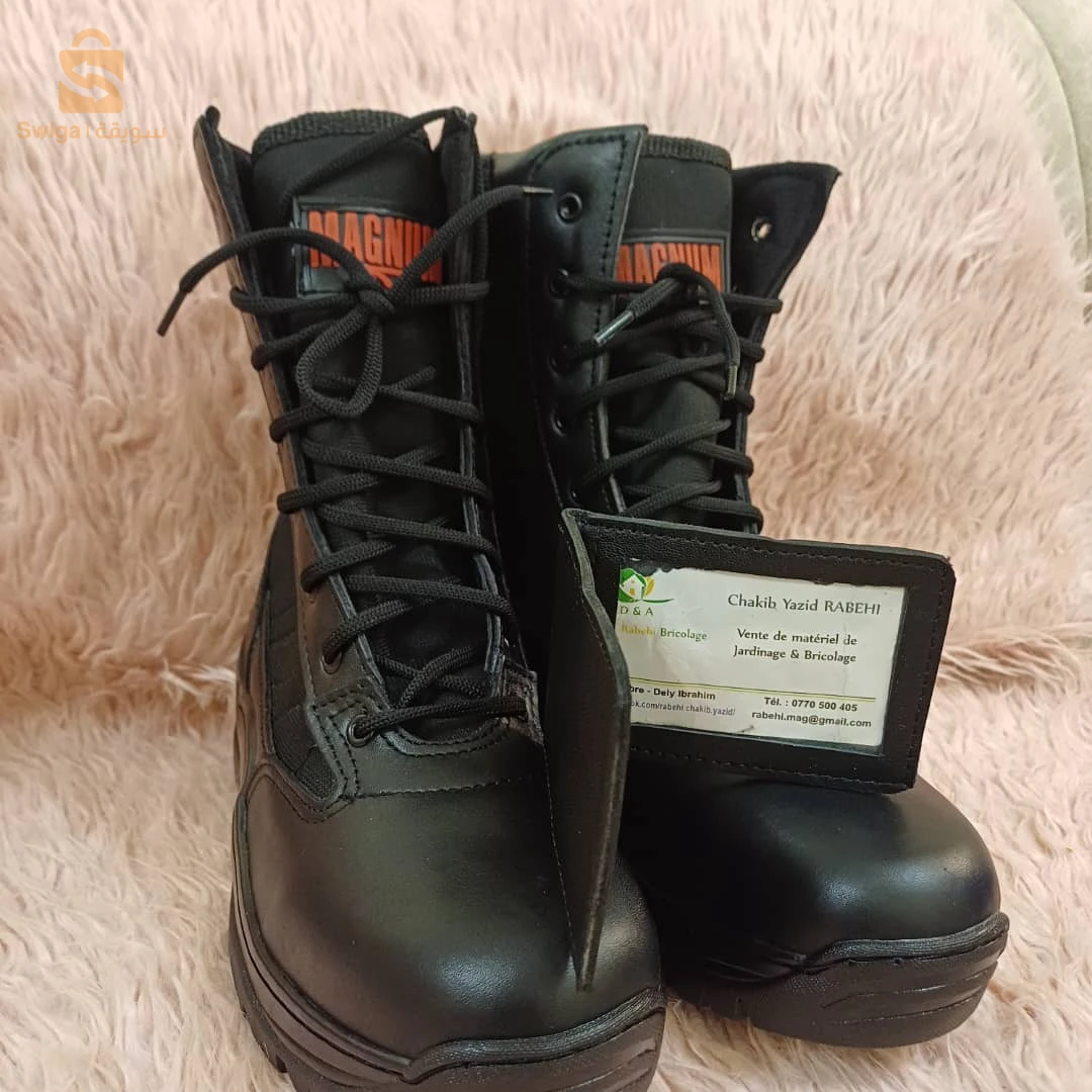 Magnum boots 1 en algeria
� متوفر الآن بمقاسات من 39 إلى 45