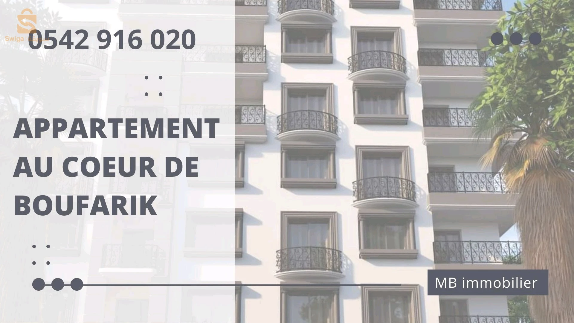 Vente appartement à Boufarik