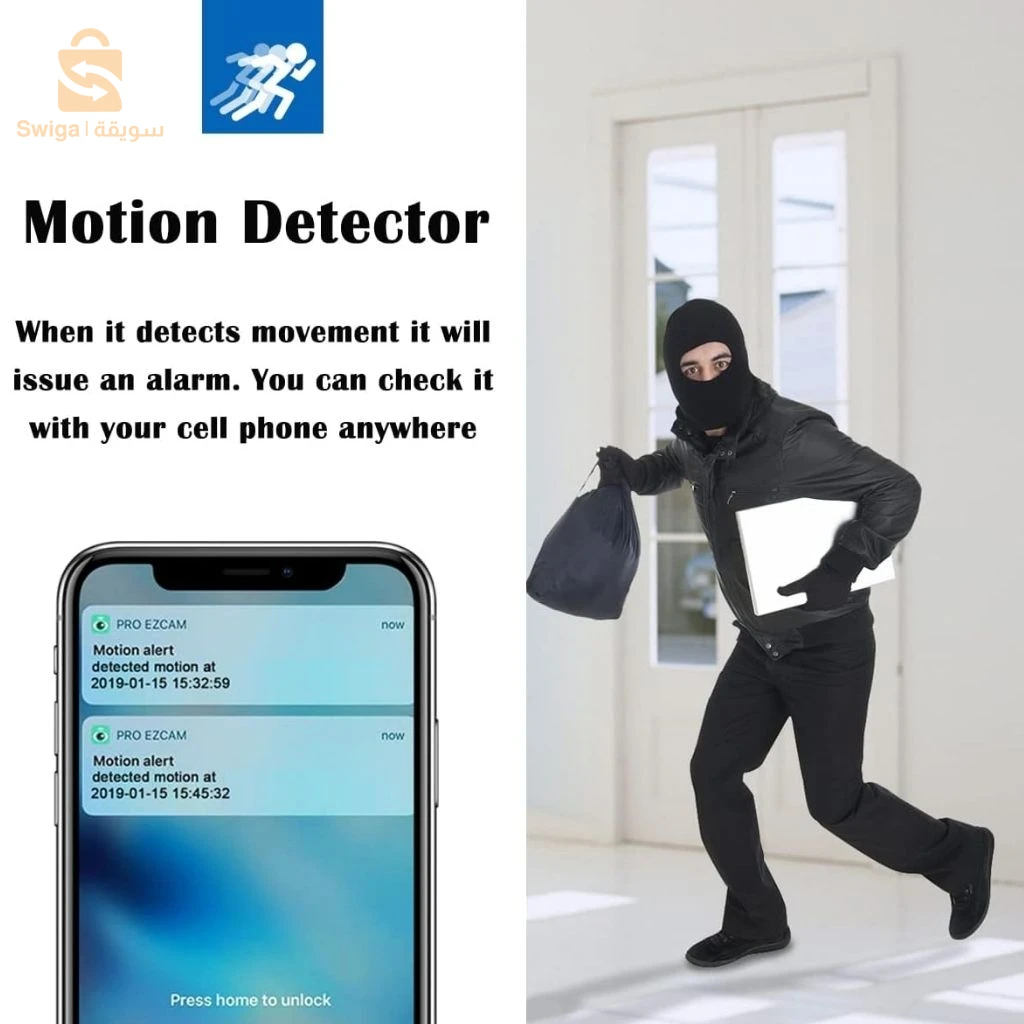 Caméra Hidden Wi-Fi 1080P avec Détection de Mouvement et Vision Nocturne – كاميرا خفية واي فاي على شكل منبه