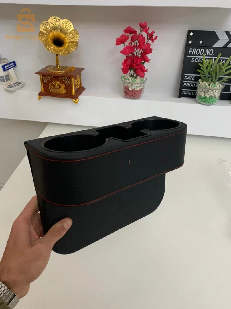 Organisateur de remplissage d’espace de voiture avec porte-gobelet