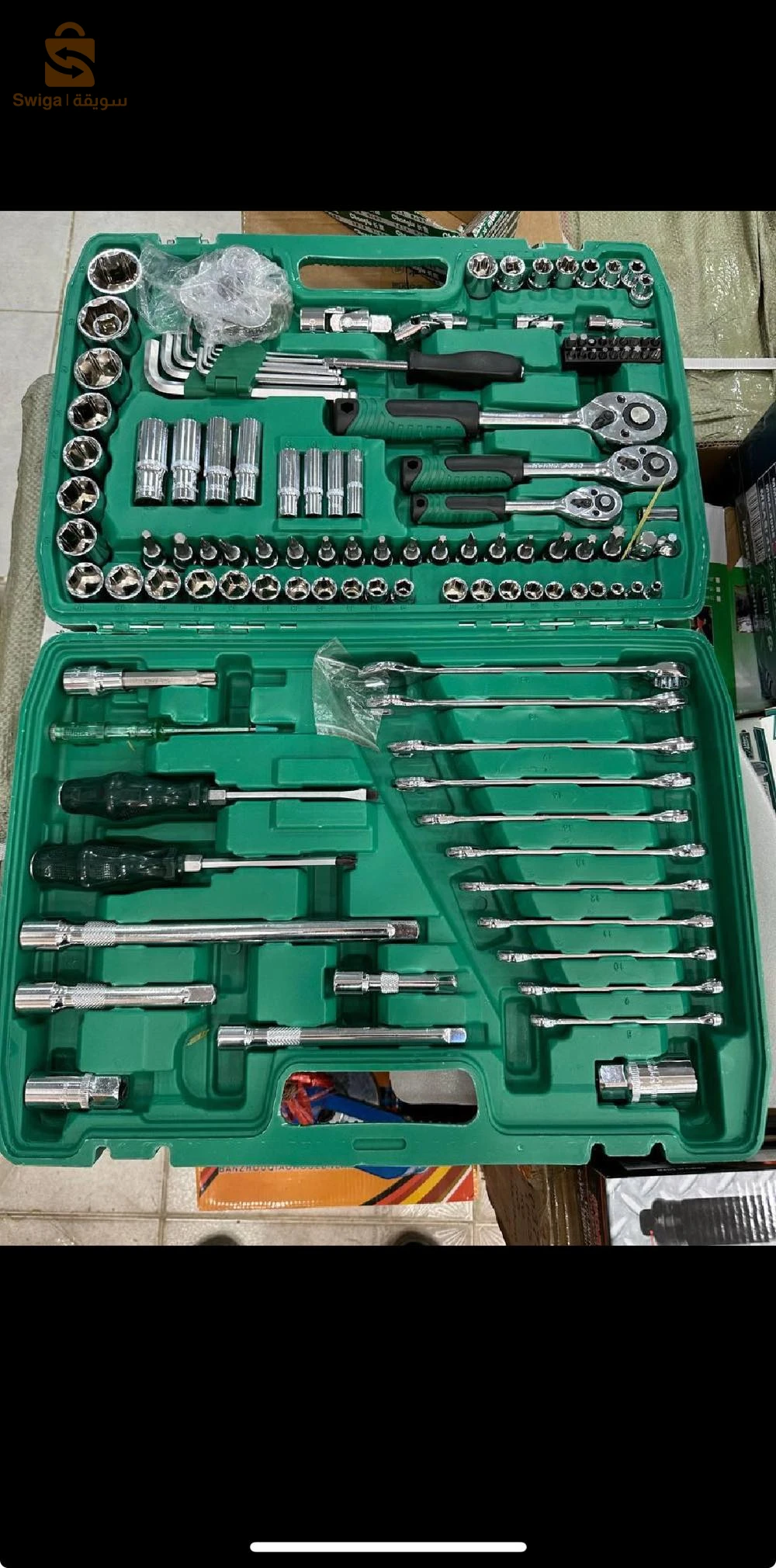 Caisse 121 pcs vert