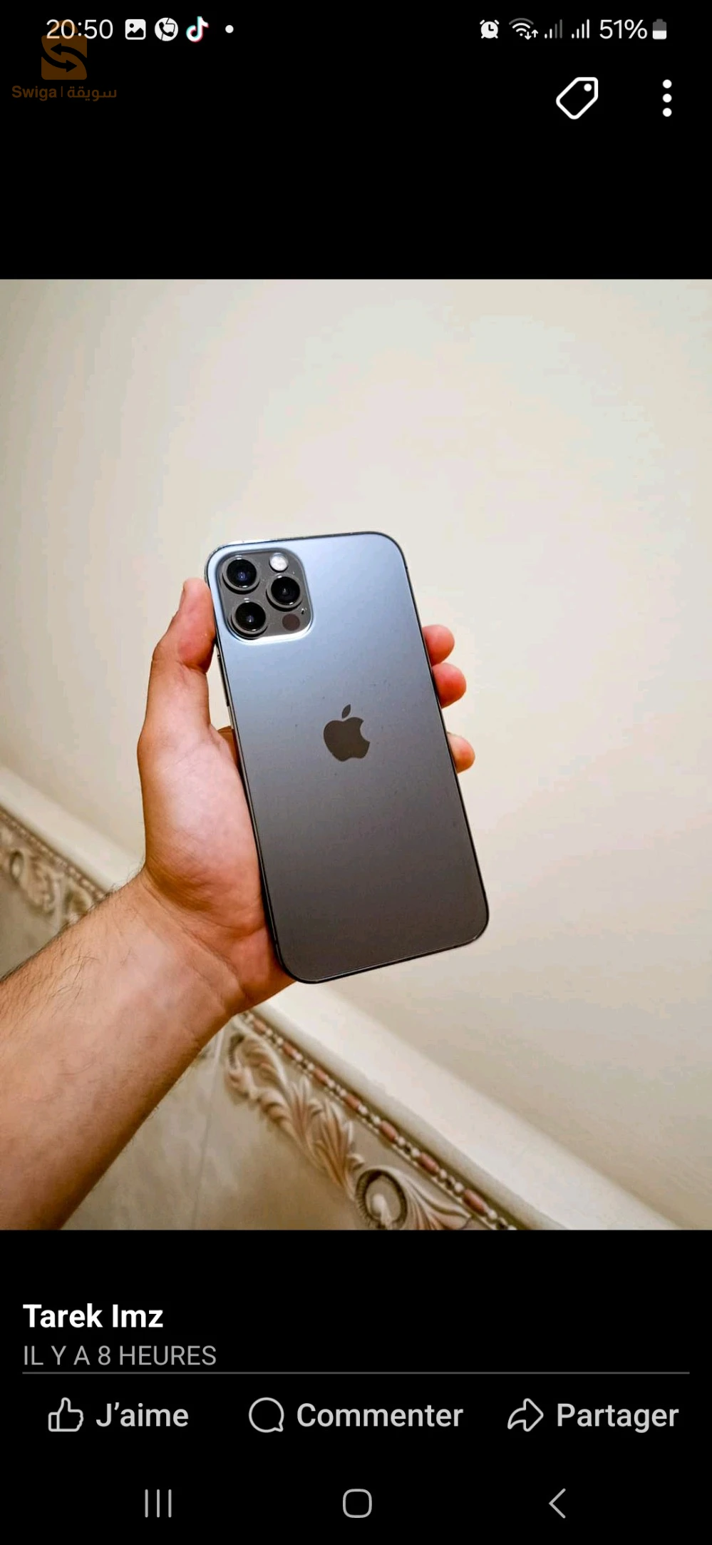 à vendre iphone 12 pro .bon état