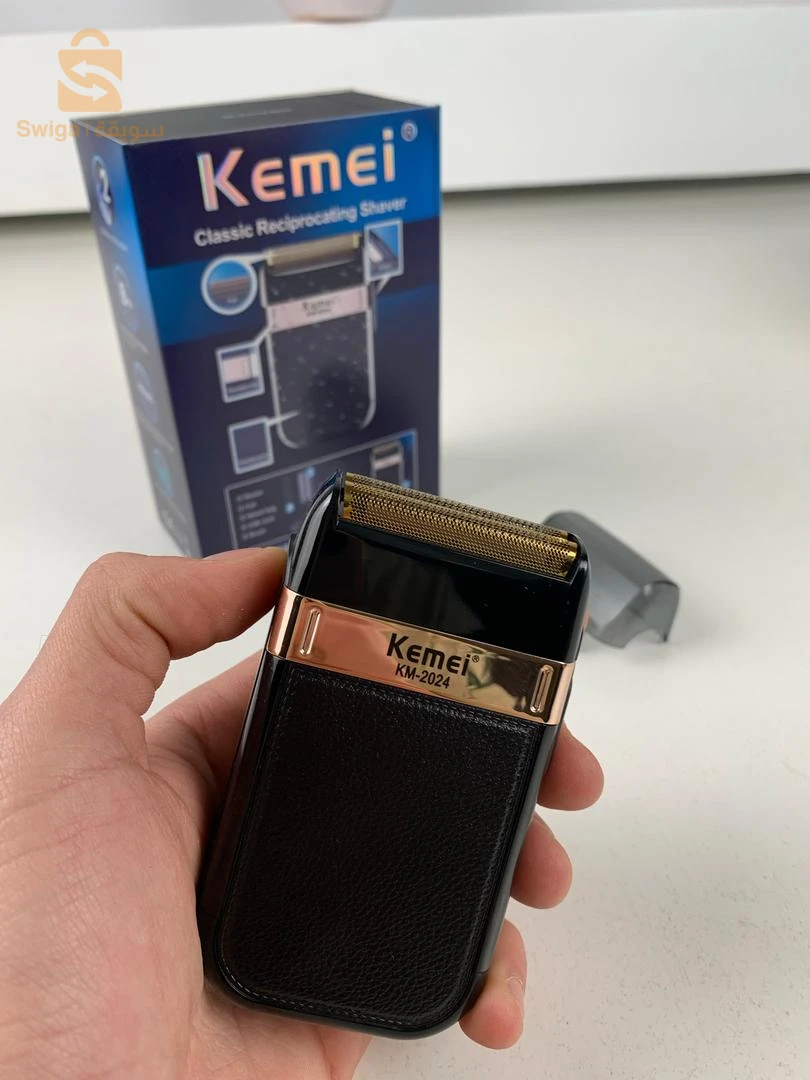 Kemei Rasoir Électrique Double Lame KM-2024 – ماكينة حلاقة كهربائية بشفرة مزدوجة
