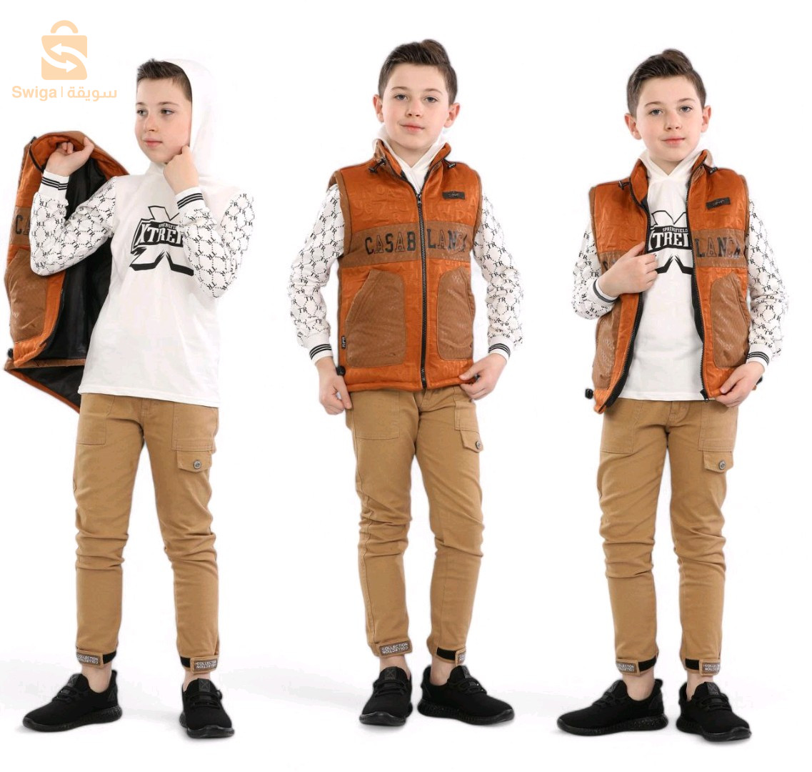 طقم اولاد للعيد منتوج الترك يلبس 6 8 10 12 عام . متوفر التوصيل و الدفع عند الاستلام