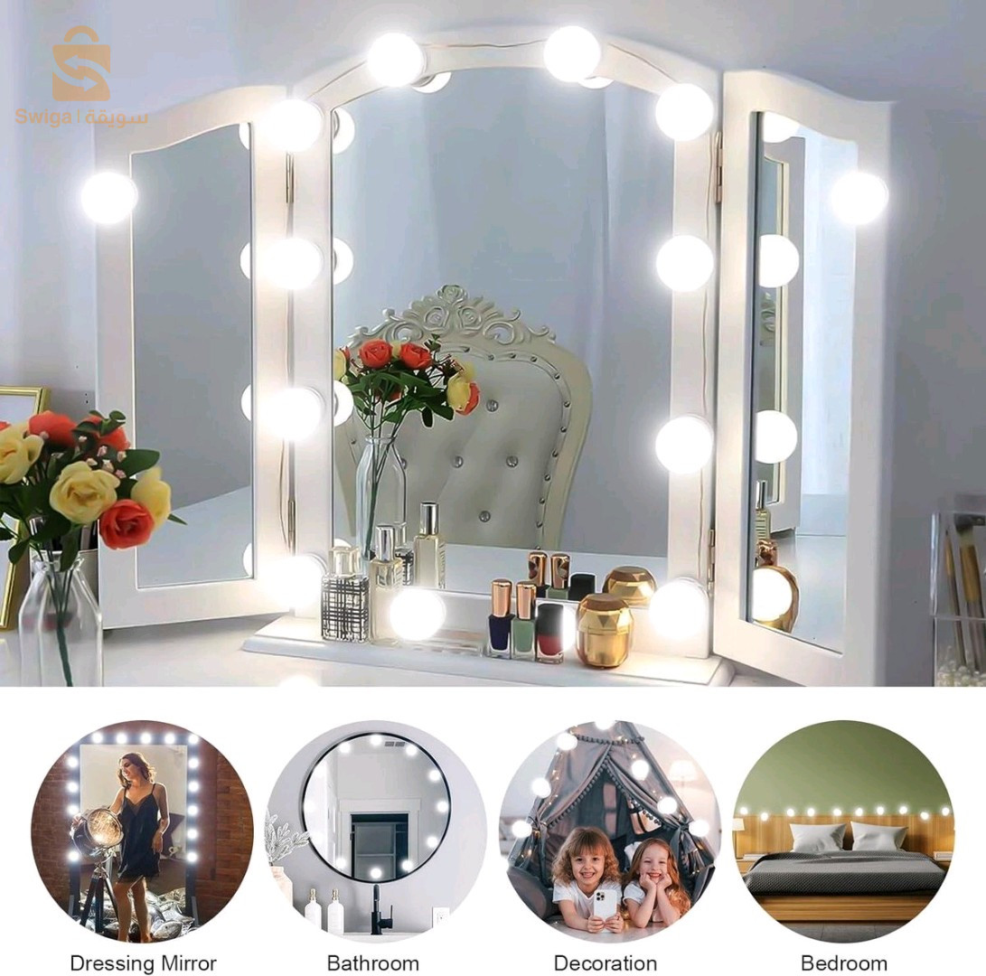 10  Lampes de miroir LED