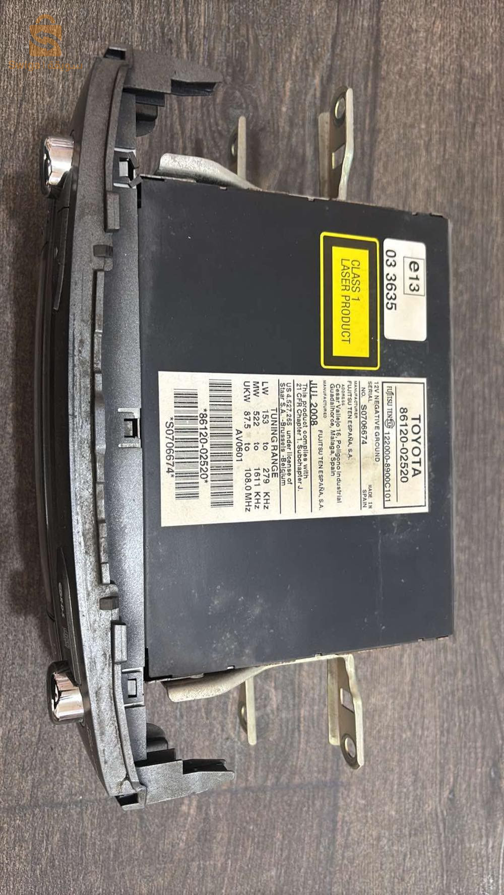 auto radio dvd Toyota original auris