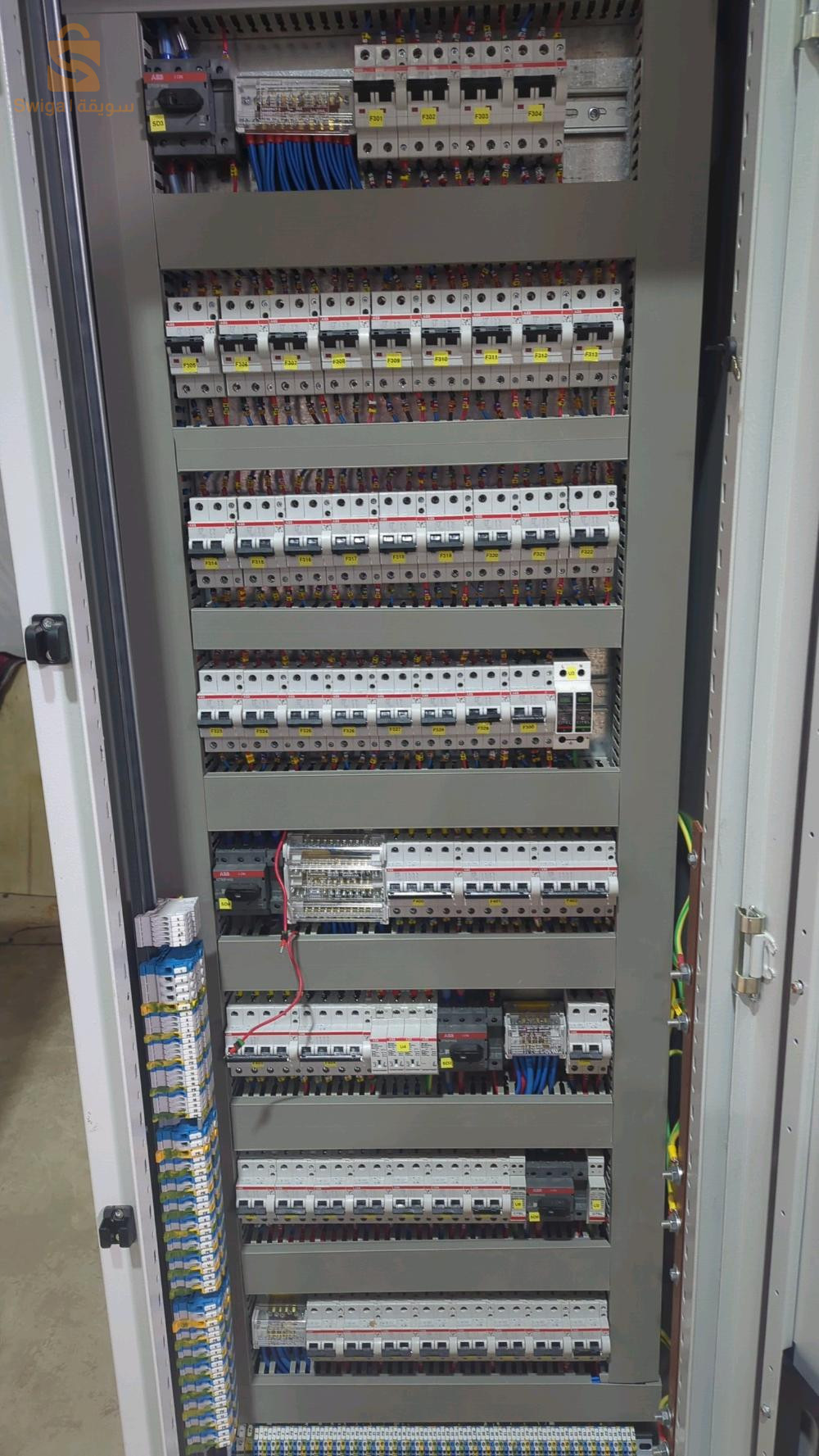 cablage des armoires et mise en service