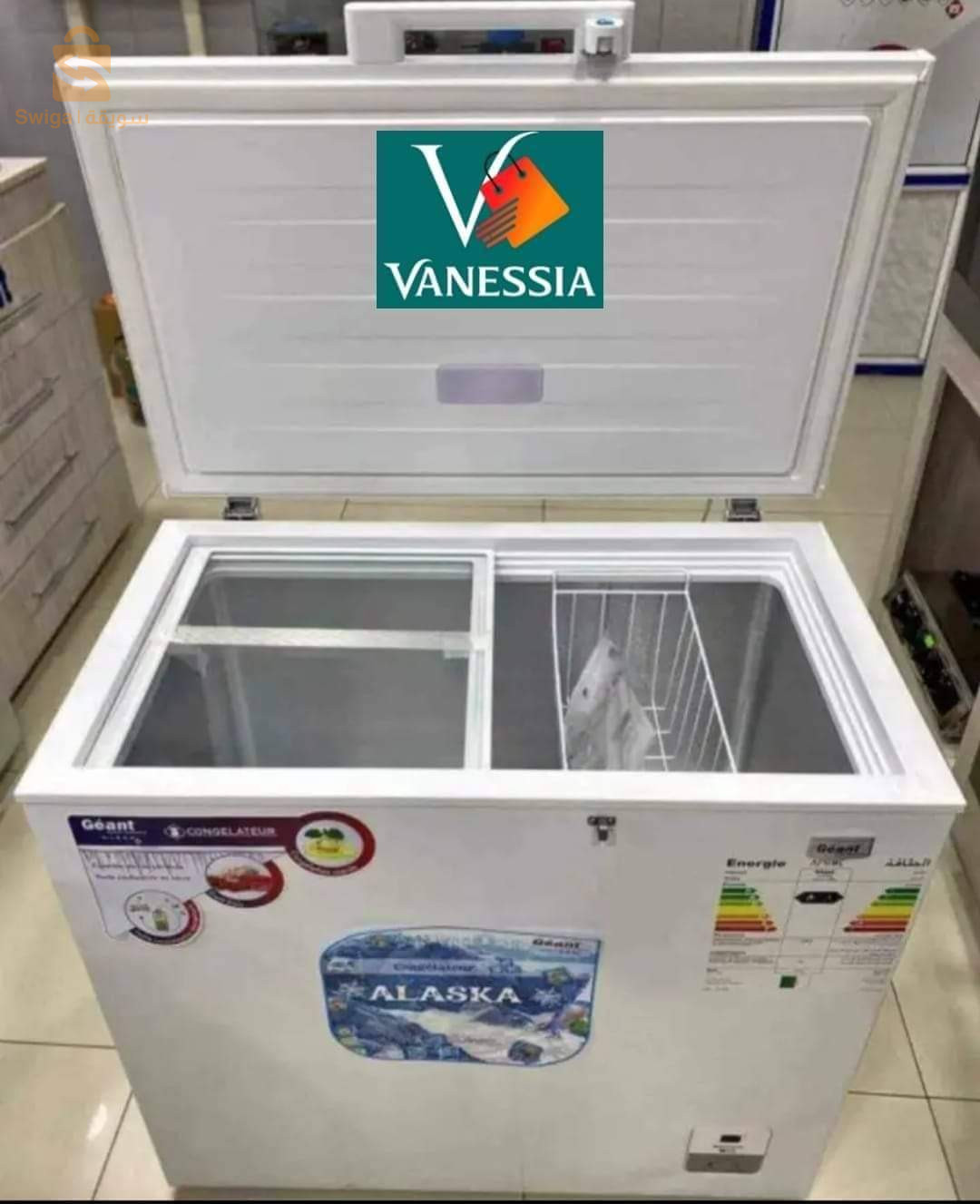 Congélateur marque géant 260L couleur blanc