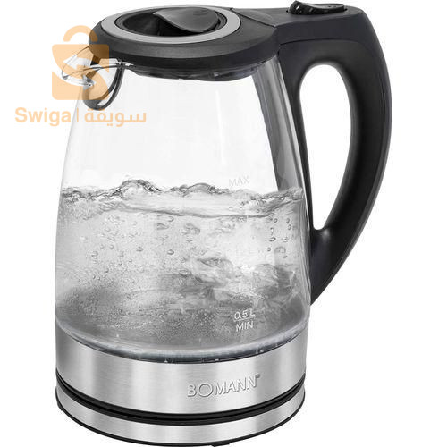 Bomann Bouilloire Electrique En Verre - 1,5 L 2200W