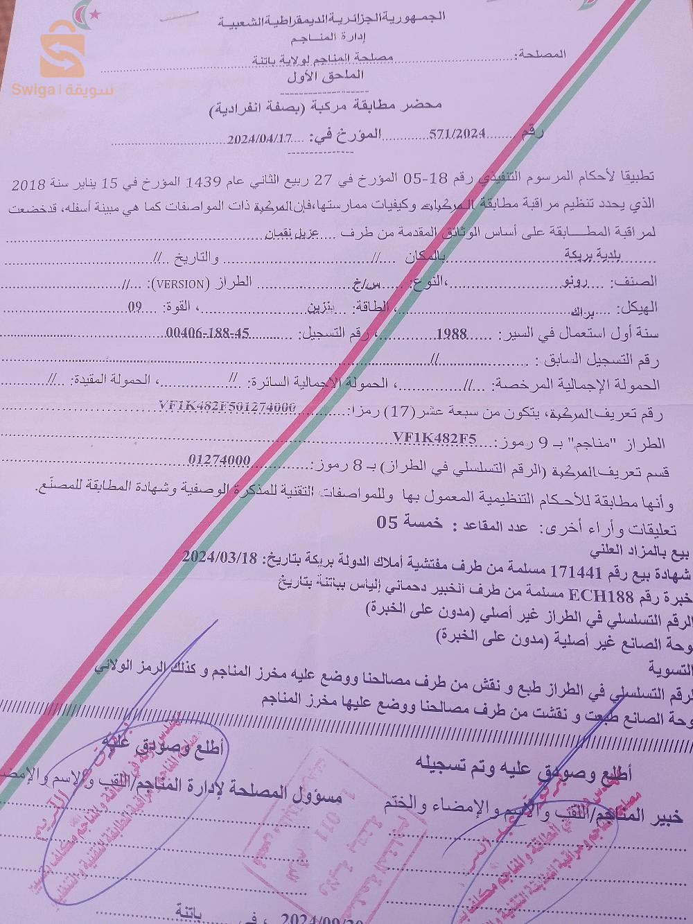 رينو R 21 1988 17 الجلفة