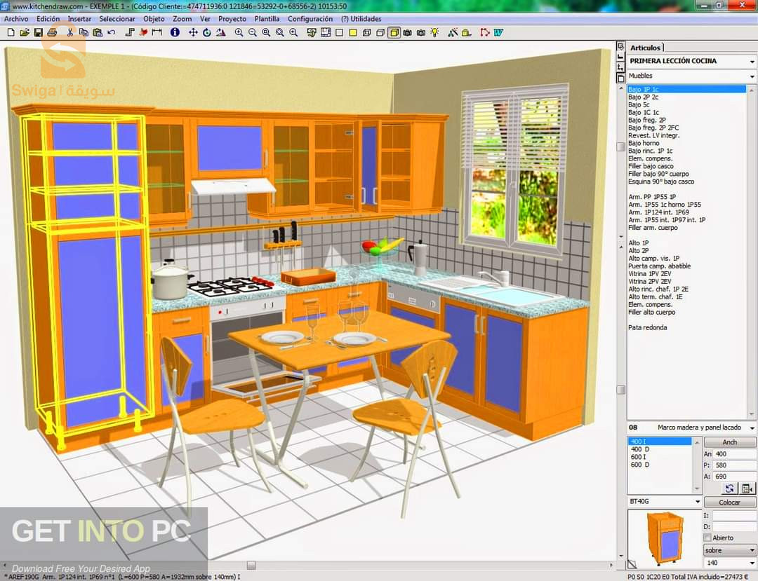 kitchen draw tous les versions