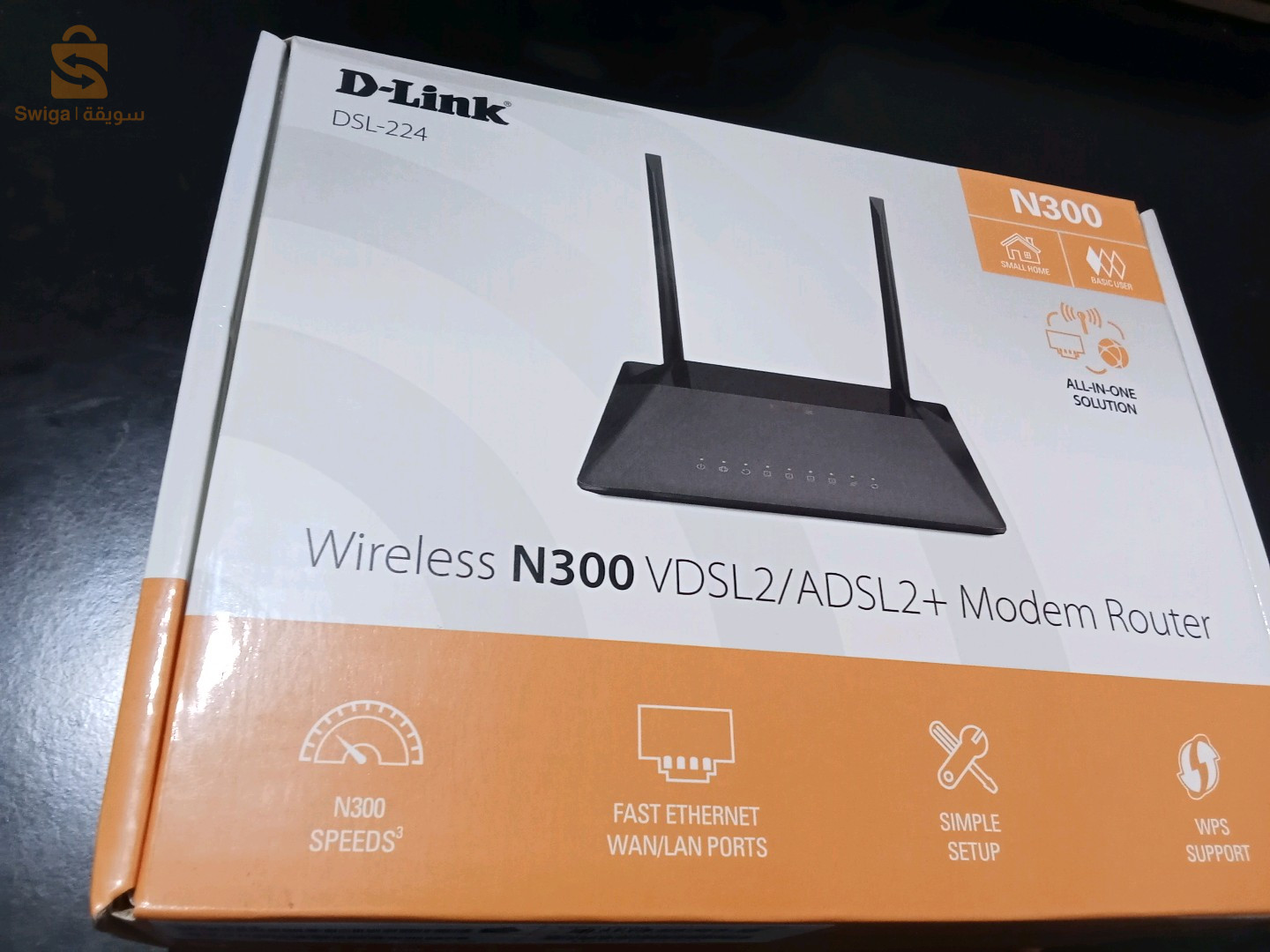Modem Routeur D-Link DSL-224 – WiFi N300 avec Priorisation du Trafic