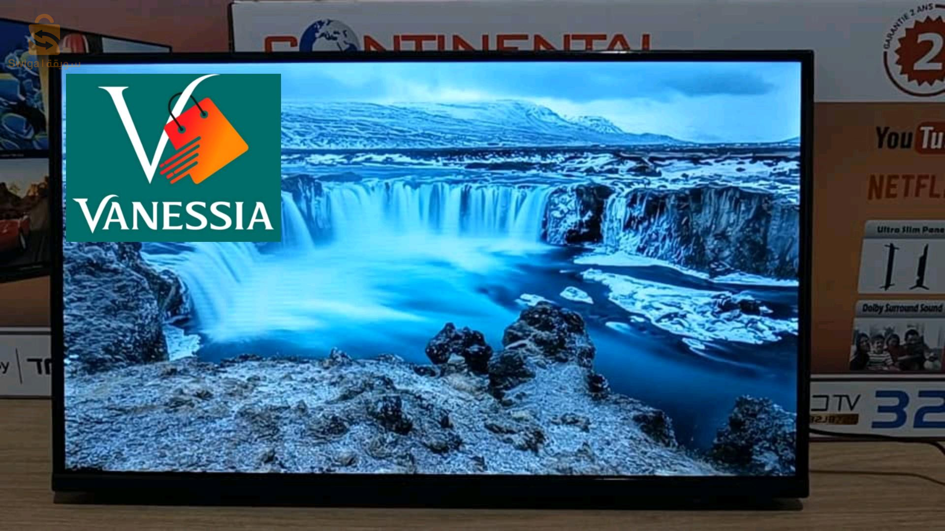 TV continental 32p smart+ démo intégrer+ support