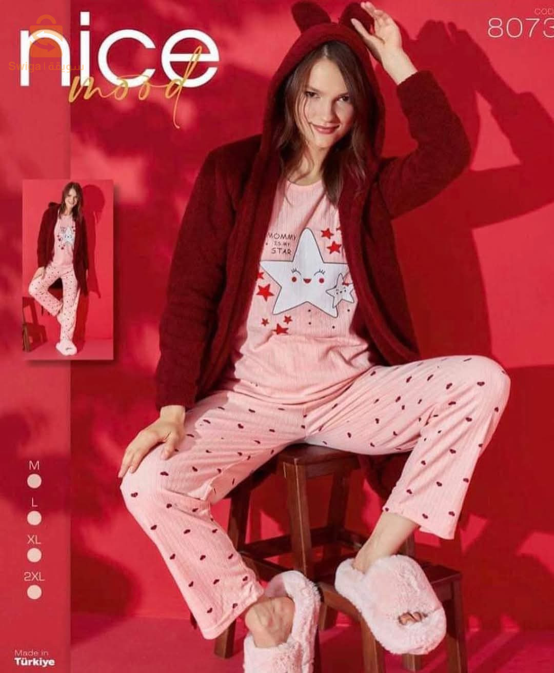 pyjama khchina NICE 3 pièces