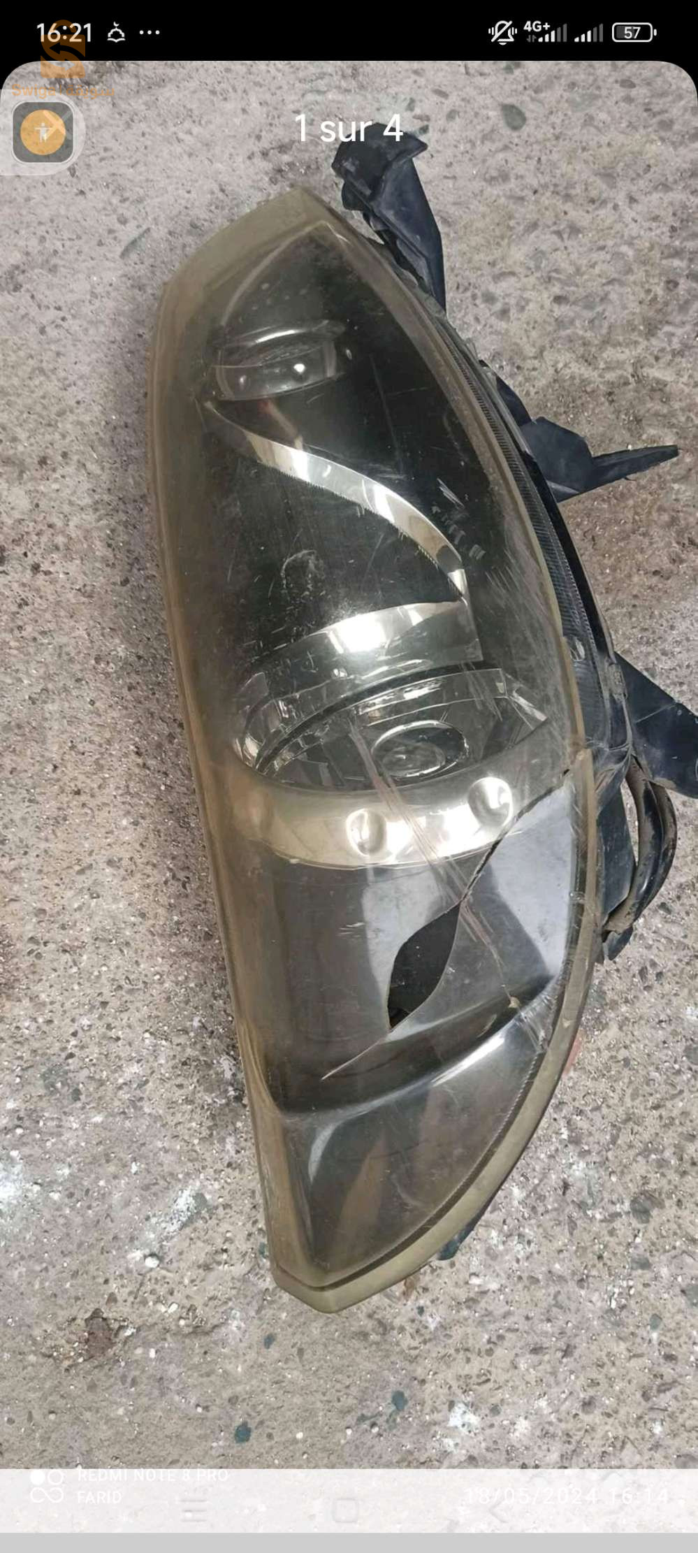 a vendre optique pour voiture marque Jac 3