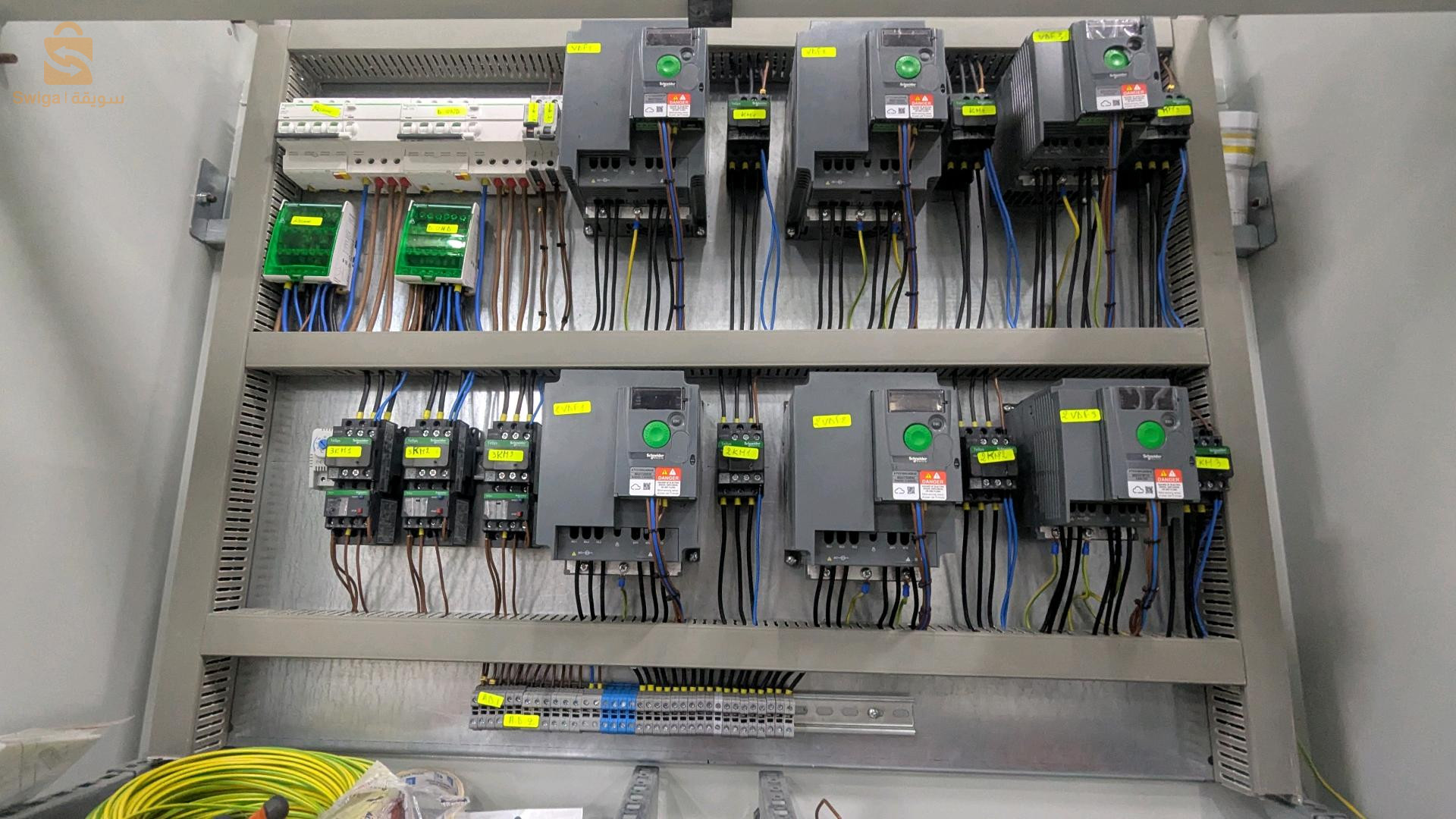 cablage des armoires et mise en service