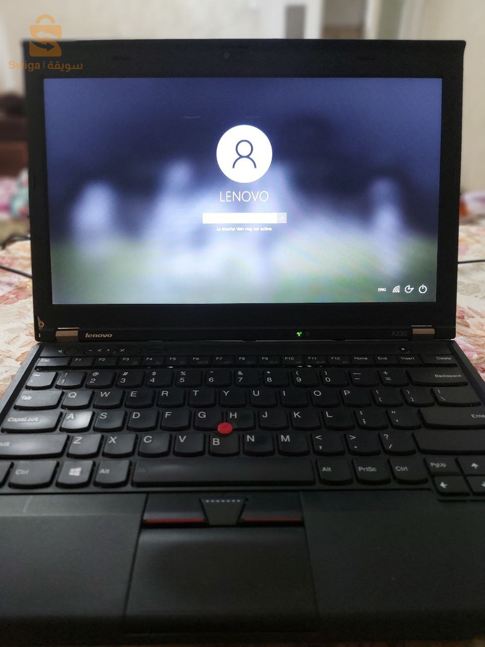 🔴 للبيع: Lenovo ThinkPad X230 مستعمل بحالة جيدة 🔴  

💻 **المواصفات:**  
- **المعالج:** Intel Core i5-3320M (2.6GHz)  
- **الرام:** 6GB DDR3  
- **التخزين:** 240GB SSD  
- **الشاشة:** 12.5 بوصة (1366×768)  
- **الرسوميات:** Intel HD 4000  
- **المنافذ:** USB 2.0/3.0، VGA، Mini DisplayPort، إيثرنت، صوت 3.5 مم