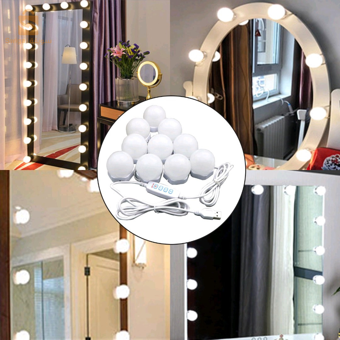 10  Lampes de miroir LED