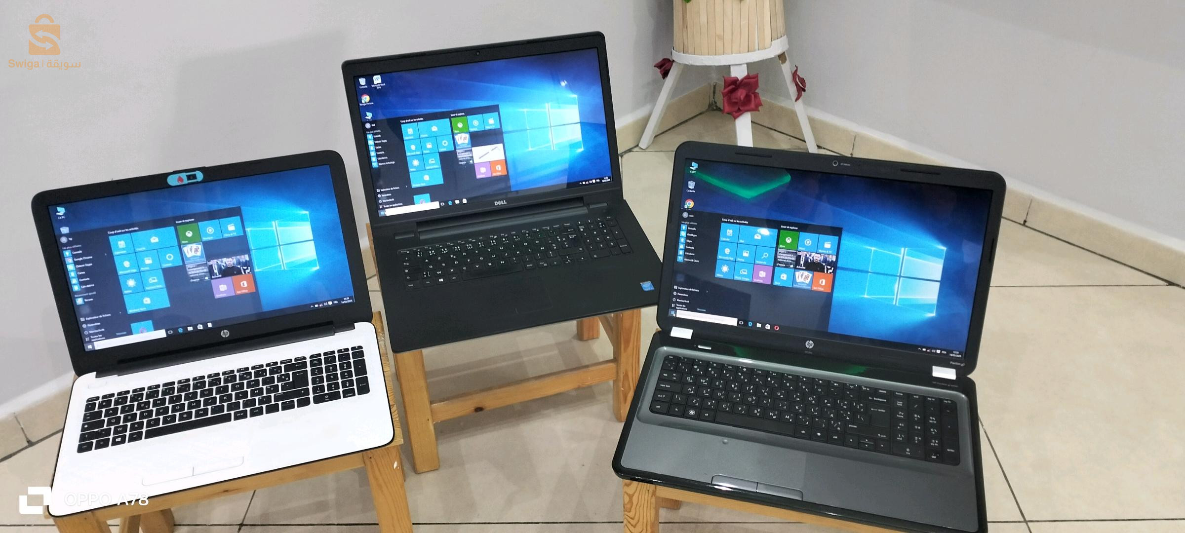 السلام عليكم نقترح عليكم أجهزة كمبيوتر محمولة هابطين من فرنسا في حالة جد جيدة : من نوع HP/ B940 + HP A6 5200 + DELL I5/ 4210U/ كلهم Windows 10 famille * كل المعلومات الخاصة بهم متواجدة في الصور .....الأسعار هي /HP B940 .....32000 DAHP A6 5200 .... 42000 DADELL I5 4210U....... 38000 DAالمهتم يتصل بالرقم / 0698526298***** متواجد بالميلية ولاية جيجل *****