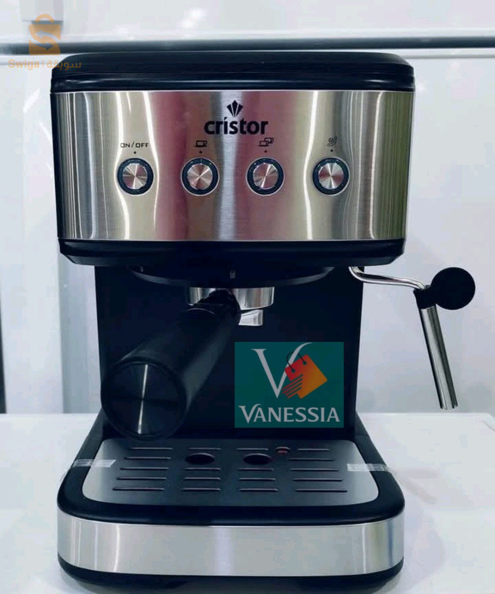 Machine a café cristor 2en1 capsules et brasآلة القهوة من كريستور 2في1 كابسول و مقود