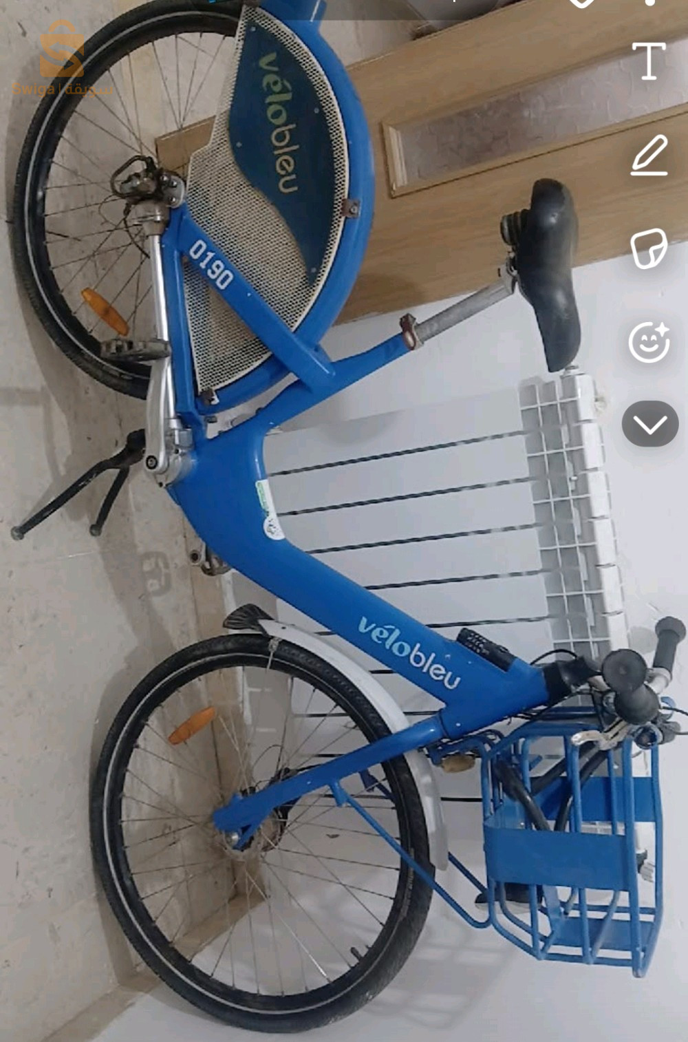 vélo bleu