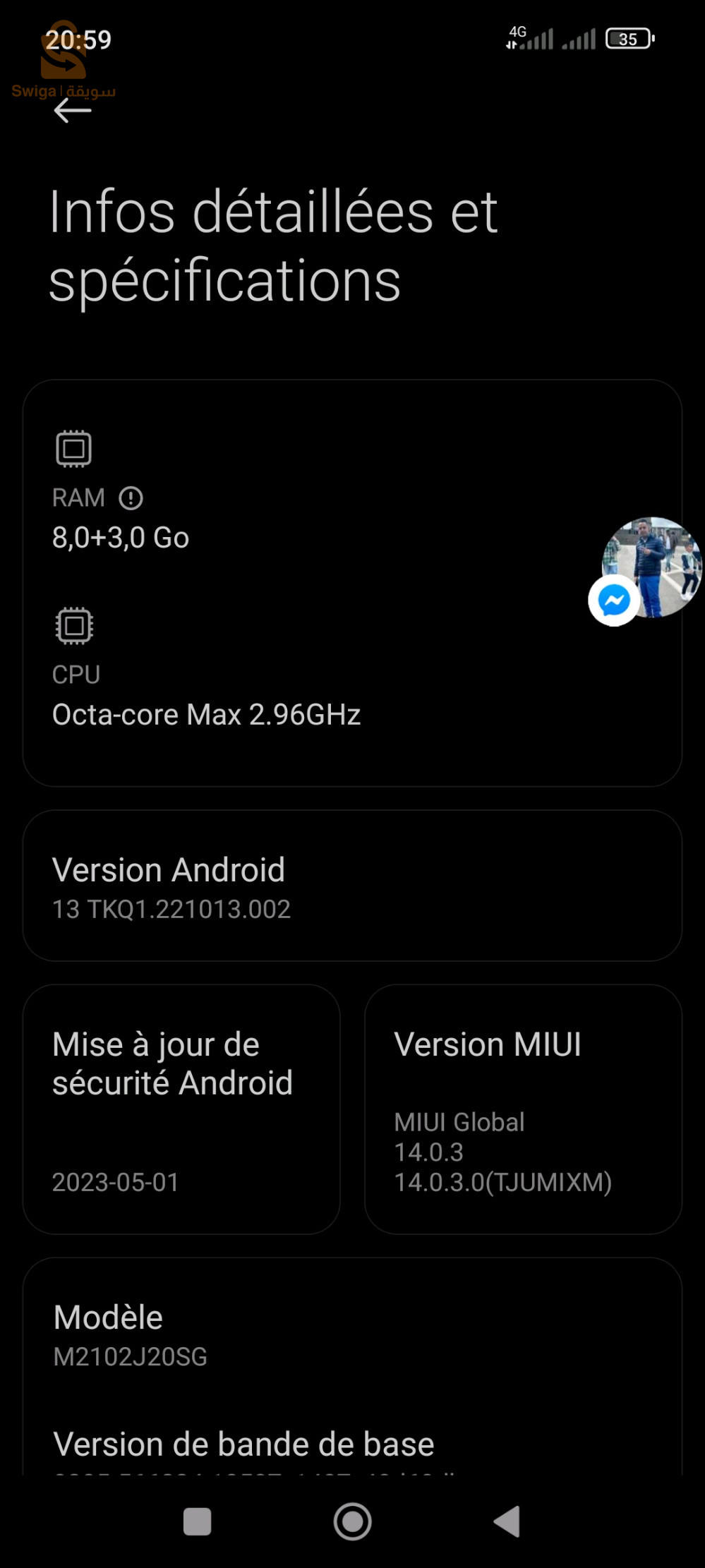 poco X3 pro ram 8 stockage 256