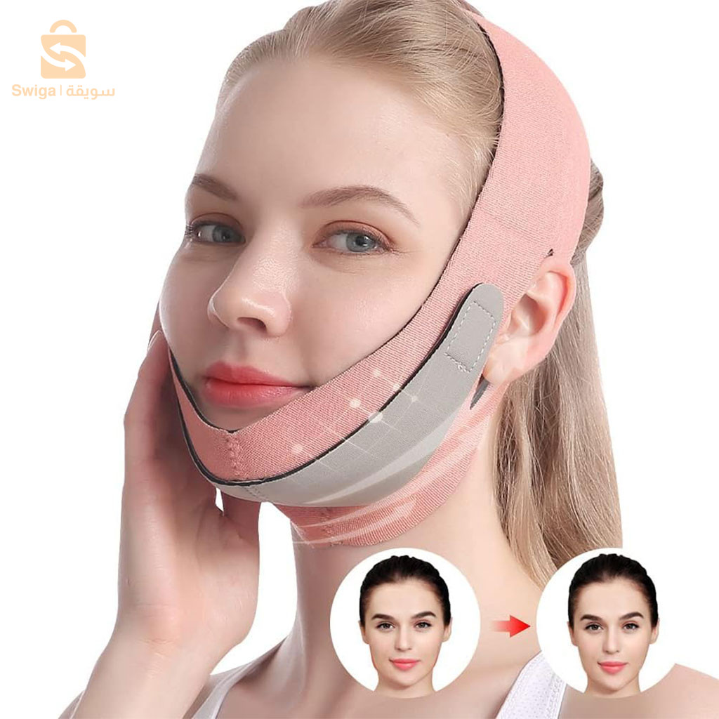حزام شد الوجه لتقليل الذقن المزدوج و التتجاعيد فعالية.