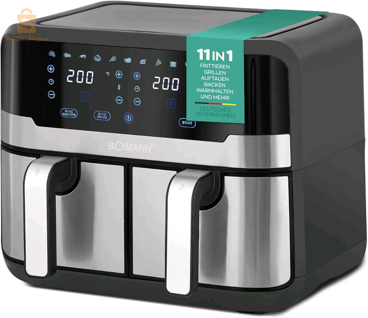 Friteuse Bomann Airfryer 9L FR6147CB