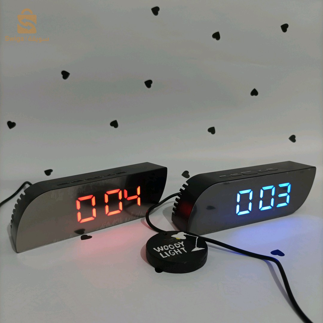 ساعة رقمية led