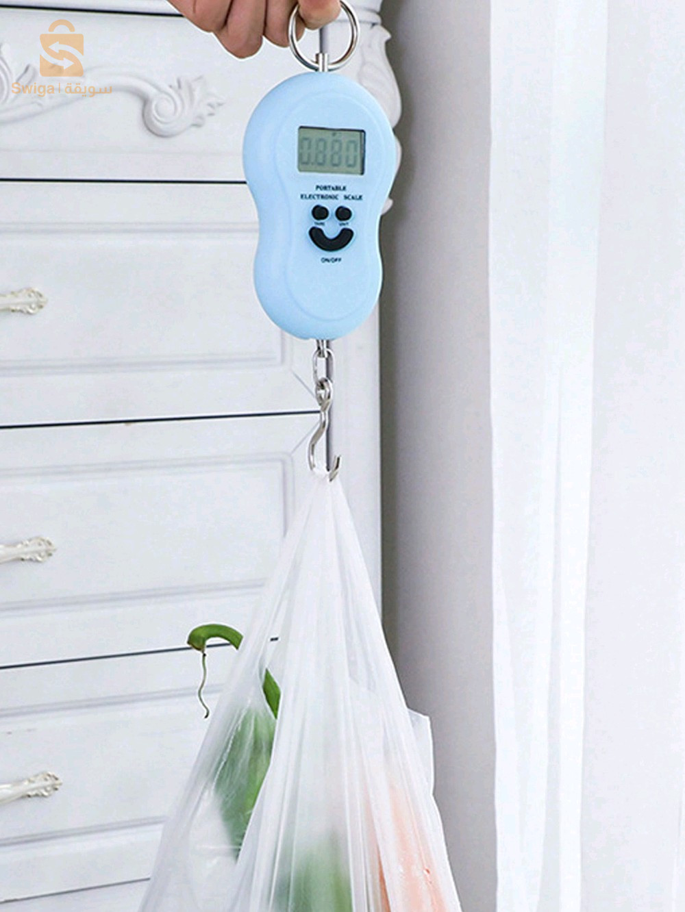 Balance a Crochet Pour Baguages et péche Numérique 50Kg  Ecran Numérique