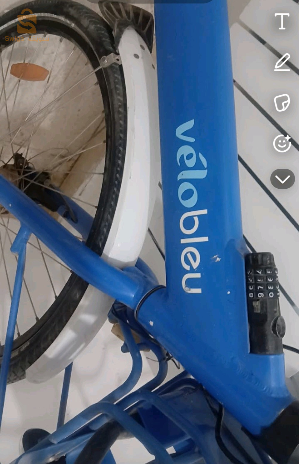 vélo bleu