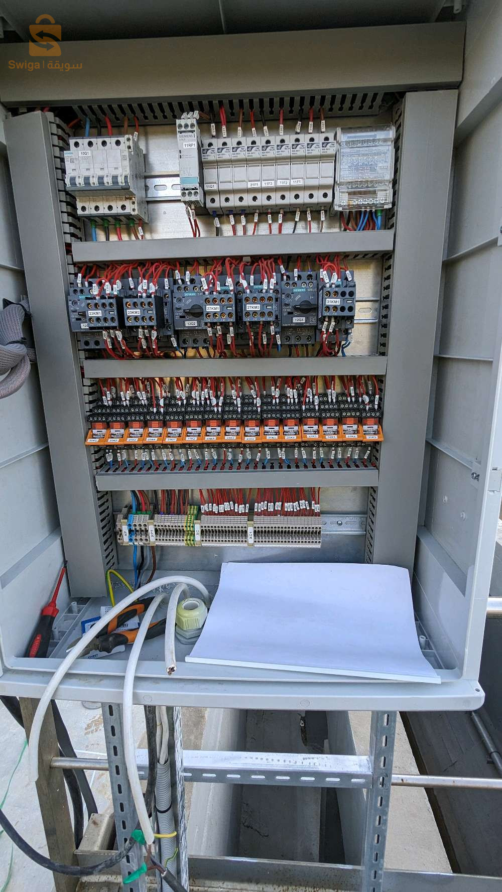 cablage des armoires et mise en service