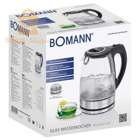Bomann Bouilloire Electrique En Verre - 1,5 L 2200W