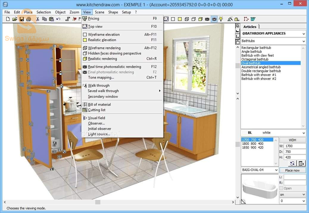 kitchen draw tous les versions