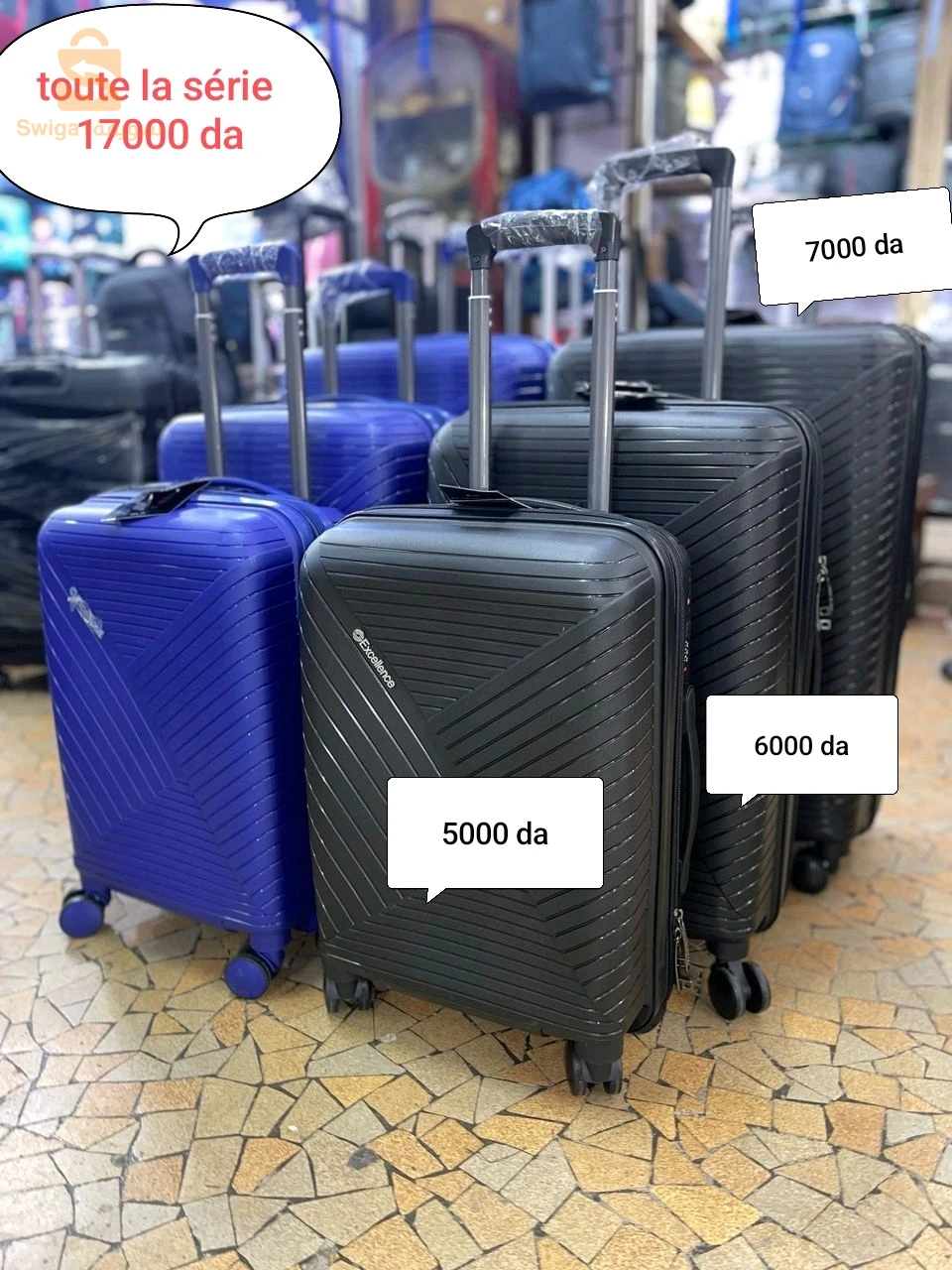 Valises de voyage par pièces ou en série