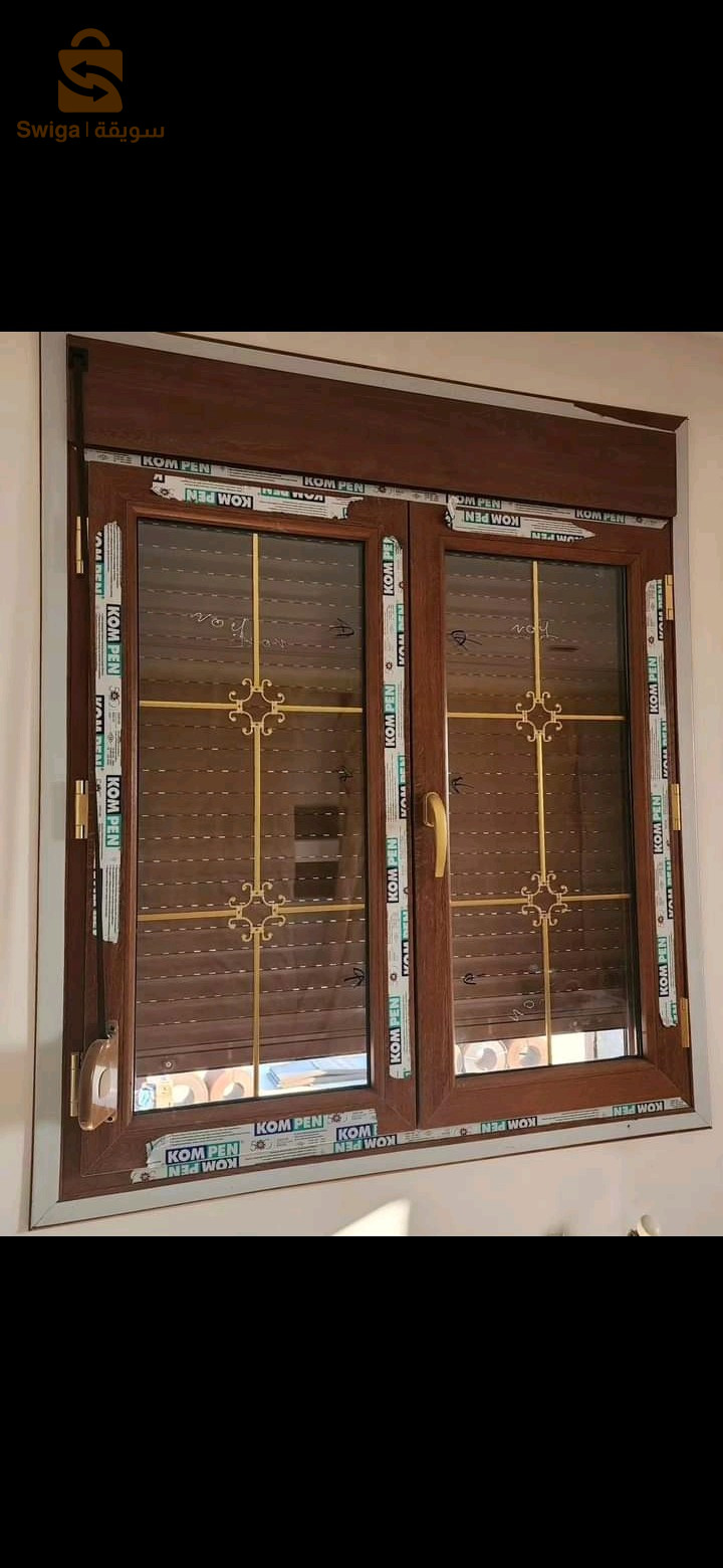 ALUMINIUM &PVC أبواب ونوافذ حسب المقاس جوده عاليه توصيل وتركيب متوفر