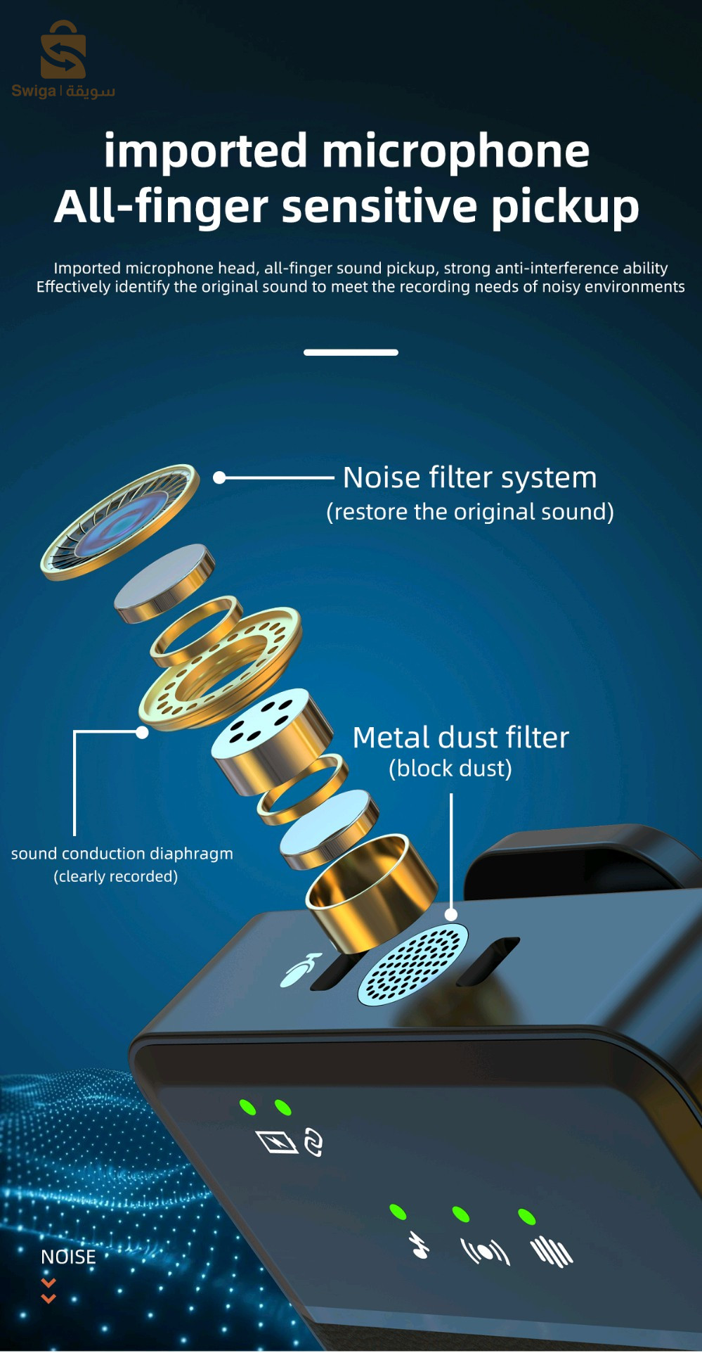 sx9 wireless microphone lavalier