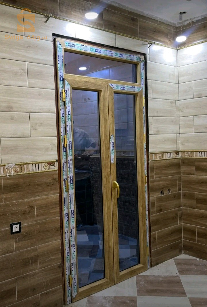 ALUMINIUM &PVC أبواب ونوافذ حسب المقاس جوده عاليه توصيل وتركيب متوفر