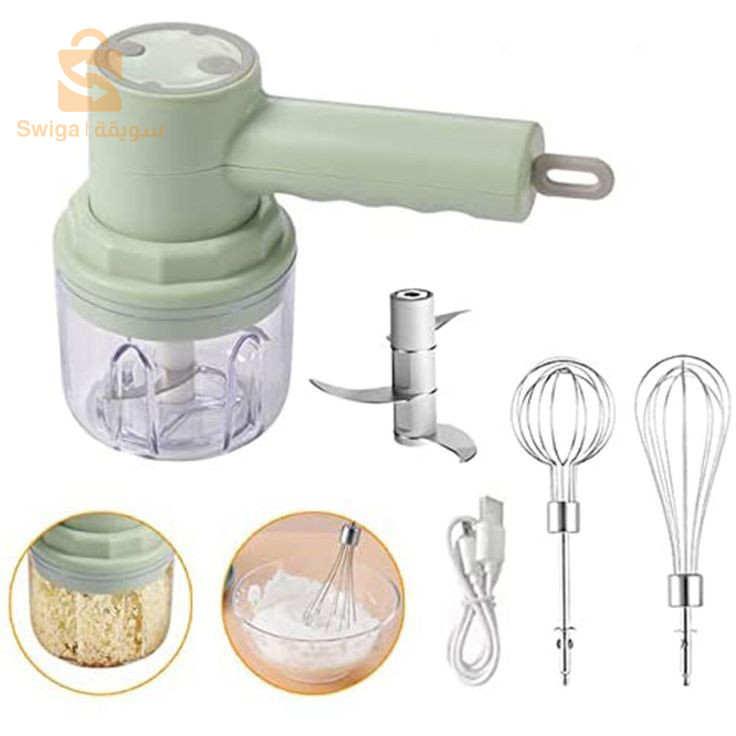 Hachoir Électrique Sans Fil 6-en-1 – مفرمة كهربائية لاسلكية متعددة الوظائف