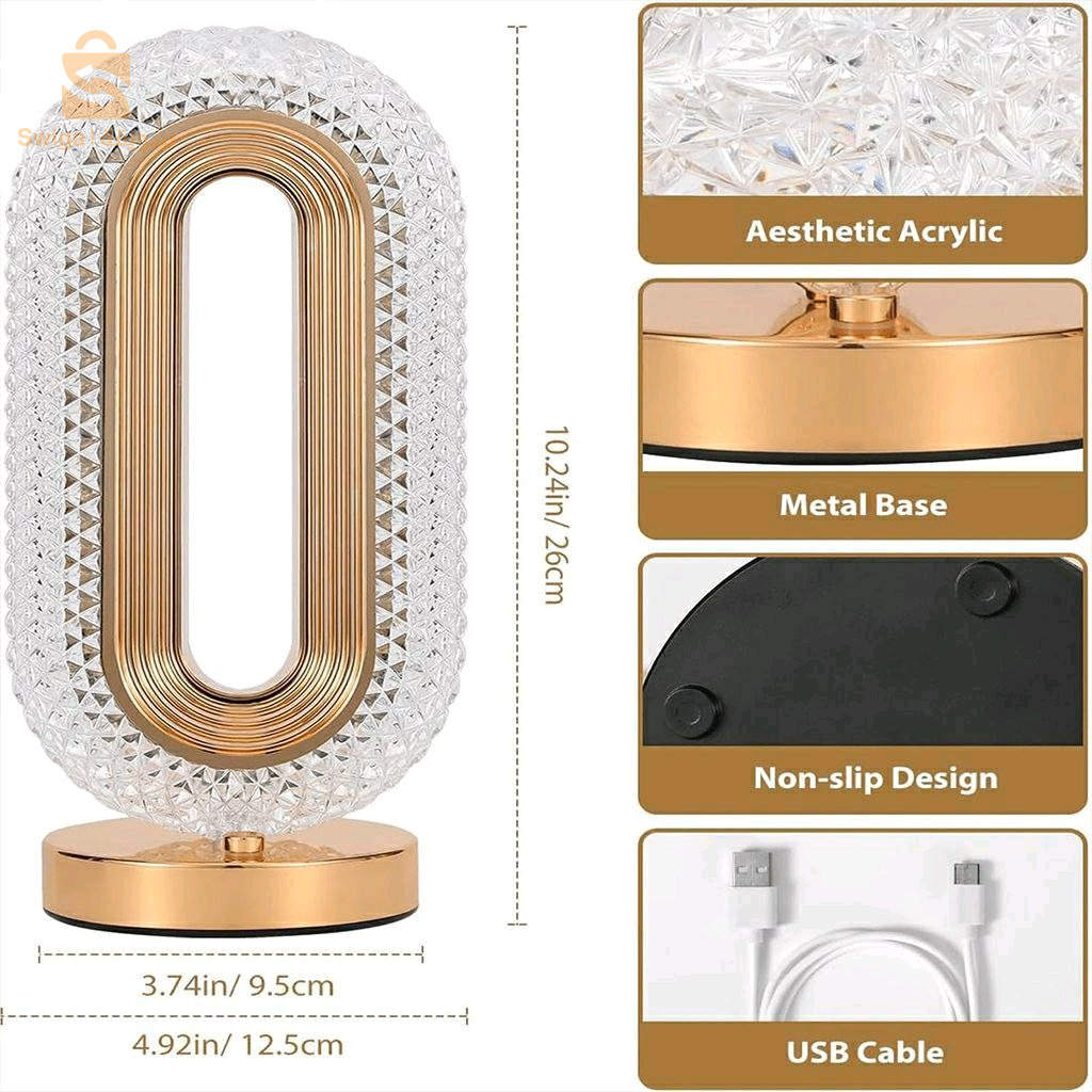 Lampe de table décorative LED forme œil d'étoile 🌟