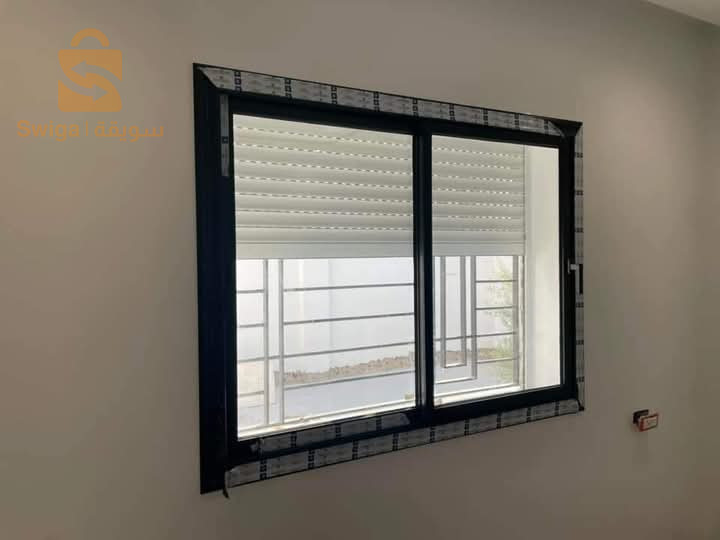 ALUMINIUM &PVC أبواب ونوافذ حسب المقاس جوده عاليه توصيل وتركيب متوفر