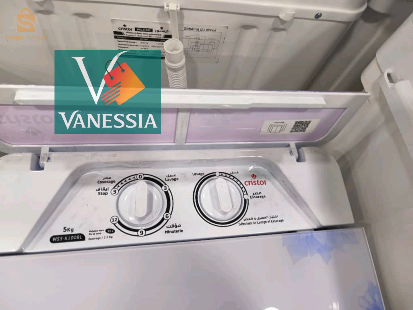 Machine à laver cristor 5kg