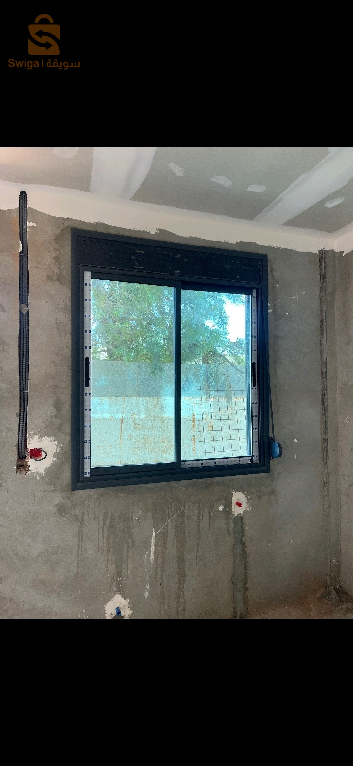 ALUMINIUM &PVC أبواب ونوافذ حسب المقاس جوده عاليه توصيل وتركيب متوفر