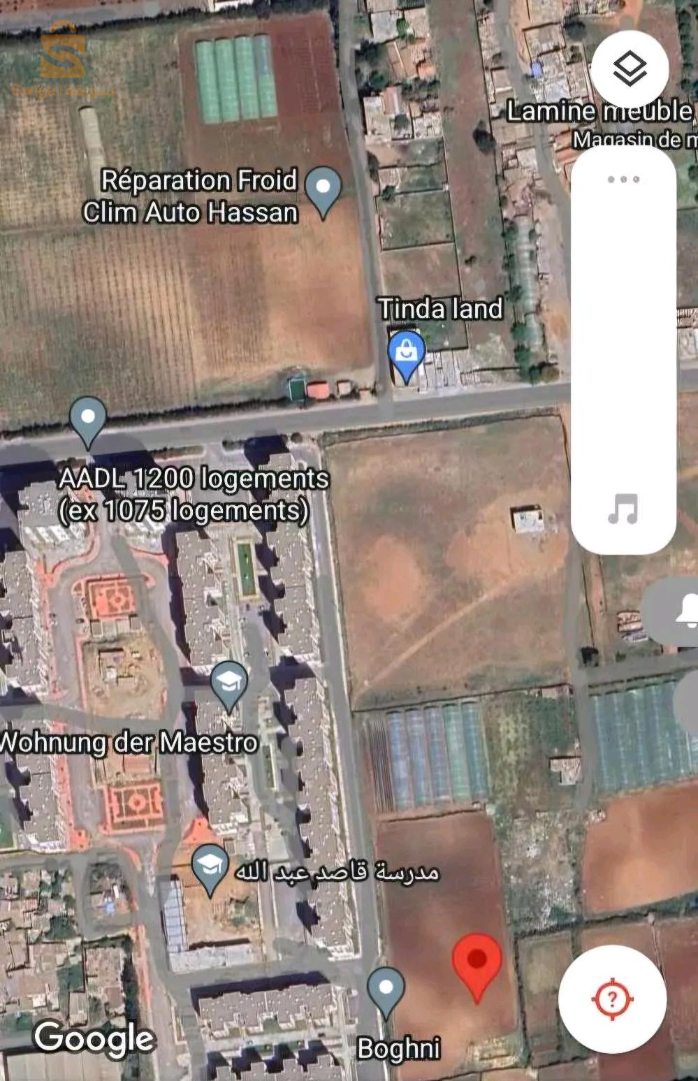 قطعة ارض للبيع في بواسماعيل ولاية تيبازة