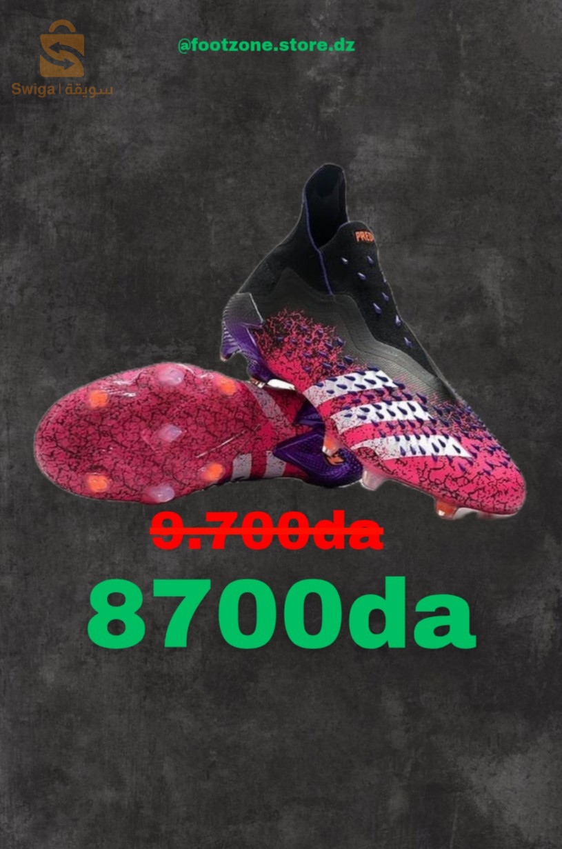 ⚪️souliat DISPO F LA MEILLEURE QUALITÉ SUR 🔥🇩🇿🥇
🔴 ADIDAS F 50 LACLESEE Elite horizon pack 🫀🩸
Taille :41_43 bark
Prix:12000 négociable 
⚪ adidas F50 Elite laceless FG ⚡💨 
+Sacs soulier original 🎁 
Taille:43
Prix :12800 négociable 
🔵 Nike Mercurial vapor 16 mad embicien pack 🥶🐬
+Sacs soulier original 🎁 
Taille : 43 
Prix :12800 négociable 
🟣 adidas Predator Freak Violet 🐉💜 
Taille : 40 
Prix :8700 fix
🚨Promotion‼️ 🚨promotion ‼️ 🚨promotion ‼️ 🚨liquidation habat la5rine🚨⚠️ 
للطلب او الاستفسار🔴 يرجى التواصل معنا في الخاصا او علا  صفحة في انستقرام @
او message WhatsApp 
==